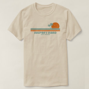 Sullivan's Island South Carolina Sol Palmträd T Shirt