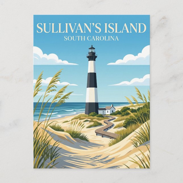 Sullivan's Island South Carolina Vykort (Framsida)