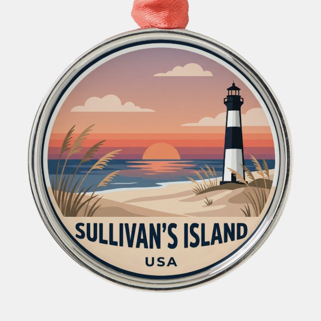 Sullivan's Island USA Julgransprydnad Metall (Framsidan)