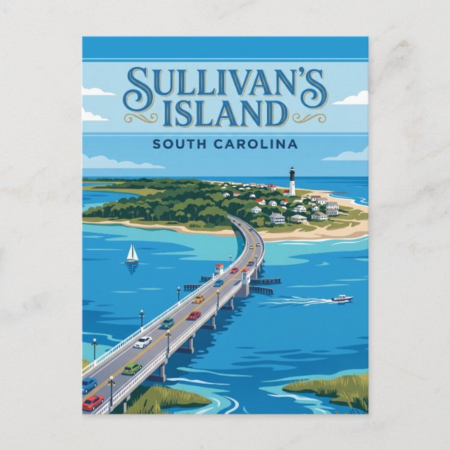 Sullivan's Island USA Vykort (Framsida)