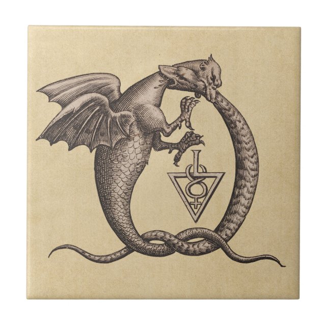 Sulphur och Mercury Kakelplatta (Framsidan)