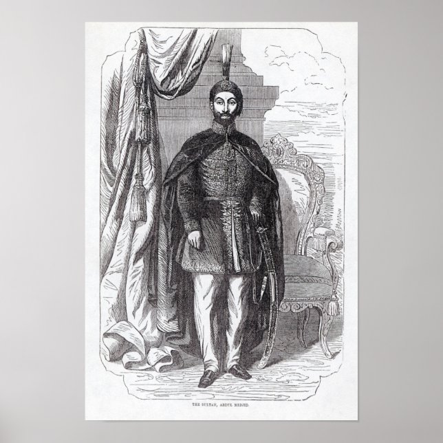 Sultan Abdul Medjid Poster (Framsidan)