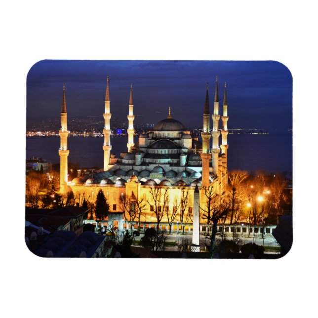 Sultan Ahmed Blue Mosque i Istanbul Magnet (Horisontell)