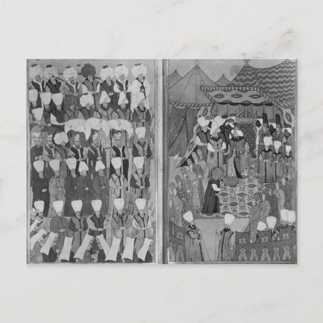 Sultan Ahmed III Fördela pengar Vykort (Framsida)