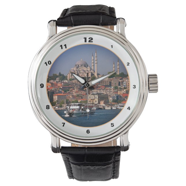 Sultan Ahmed & Istanbul panorama, Turkiet Armbandsur (Framsida)
