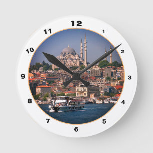 Sultan Ahmed & Istanbul panorama, Turkiet Rund Klocka