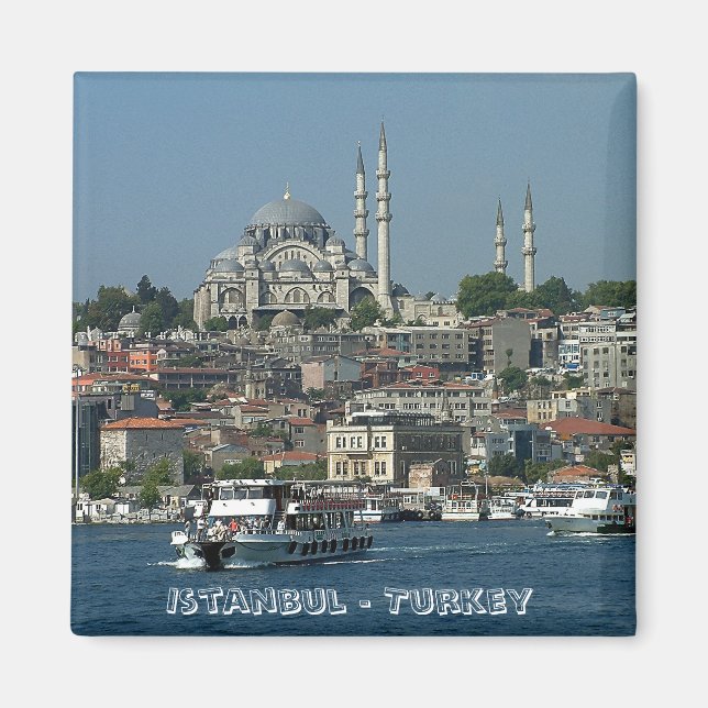 Sultan Ahmed, Istanbul, Turkiet (Fridge Magnet) Magnet (Framsidan)