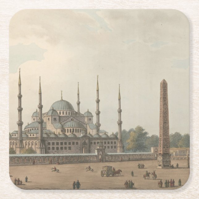 Sultan Ahmed, Istanbul, Turkiet Underlägg Papper Kvadrat (Framsidan)