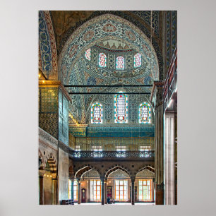 Sultan Ahmed Mosque. Inredingsdesign. Poster