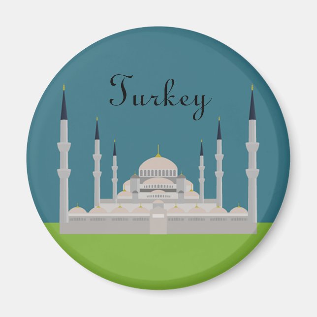 Sultan Ahmed Mosque Magnet (Framsidan)