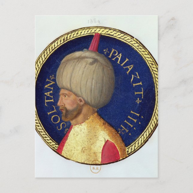 Sultan Bayezid I Vykort (Framsida)