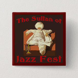 Sultan från Jazz Fest Knapp