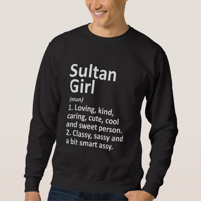 SULTAN GIRL WA WASHINGTON Funny City Roots Gi Lång Ärmad Tröja (Framsida)