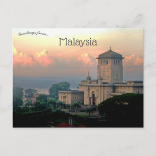 Sultan Ibrahim Byggnad Johor Malaysia Vykort