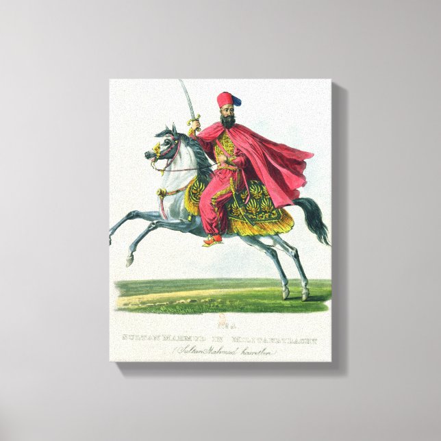 Sultan Mahmud II 1829 Canvastryck (Framsida)