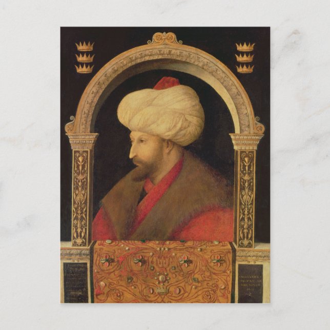 Sultan Mehmet II 1480 Vykort (Framsida)