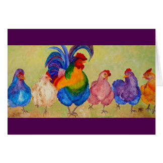 Sultan och hans chickar hälsningskort