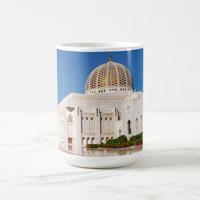 Sultan Qaboos Grand Mosque in Muscat, Oman Kaffemugg (Center)