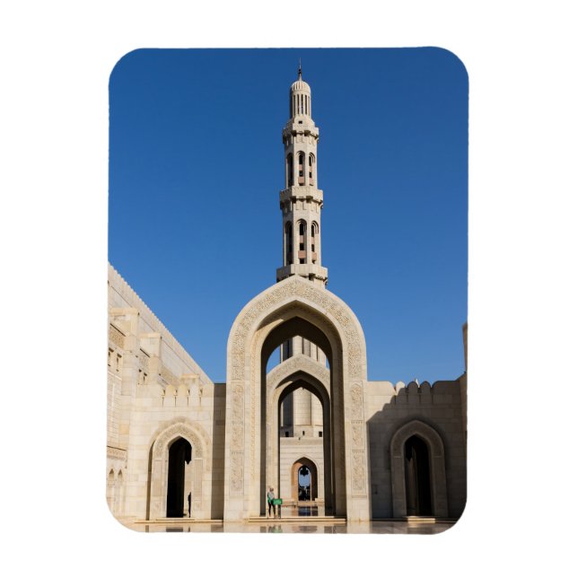 Sultan Qaboos Grand Mosque in Muscat, Oman Magnet (Vertikal)