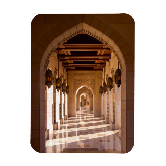 Sultan Qaboos Grand Mosque in Muscat, Oman Magnet (Vertikal)