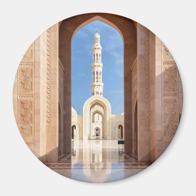 Sultan Qaboos Grand Mosque Magnet (Framsidan)