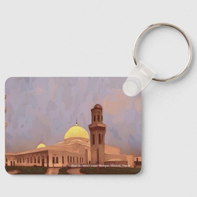 Sultan Qaboos Grand Mosque, Muscat på en nyckelrin Nyckelring (Framsida)