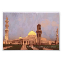 Sultan Qaboos Grand Mosque, Muscat på Poster