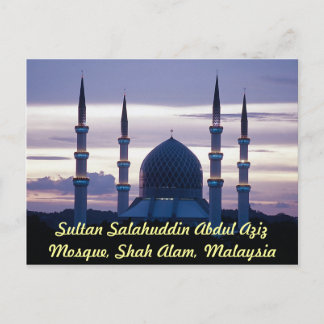 Sultan Salahuddin Abdul Aziz Mosque, Shah Alam, Se Vykort