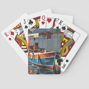 Sultan Taxi Boat Marmaris Nautical Art Spelkort
