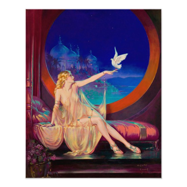 Sultana den arabiske sultanens konkubin 1925 fototryck (Framsidan)