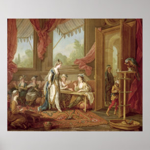 Sultanaen som beställer Tapestries Poster
