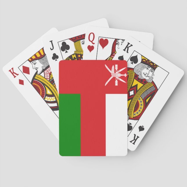 Sultanat av Oman Flagga Casinokort (Baksidan)