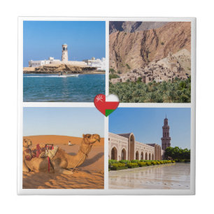 Sultanat av Oman-landmärken Kakelplatta