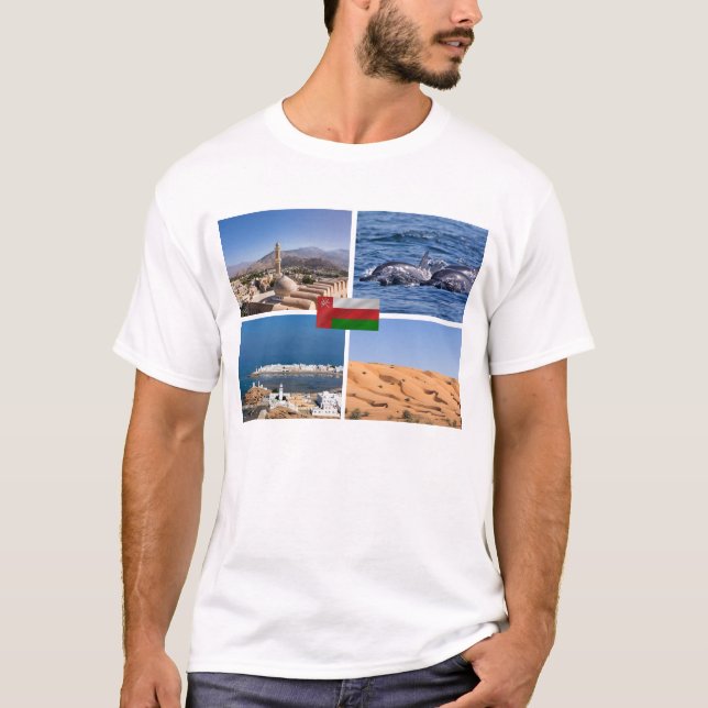 Sultanat av Oman-landmärken T Shirt (Framsida)