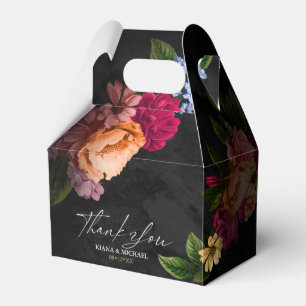 Sultry Nights Blommigt Bröllop Tack ID829 Favor Presentaskar