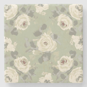 Sultry- och sofistikerad, mörkare pastel ro-design stenunderlägg