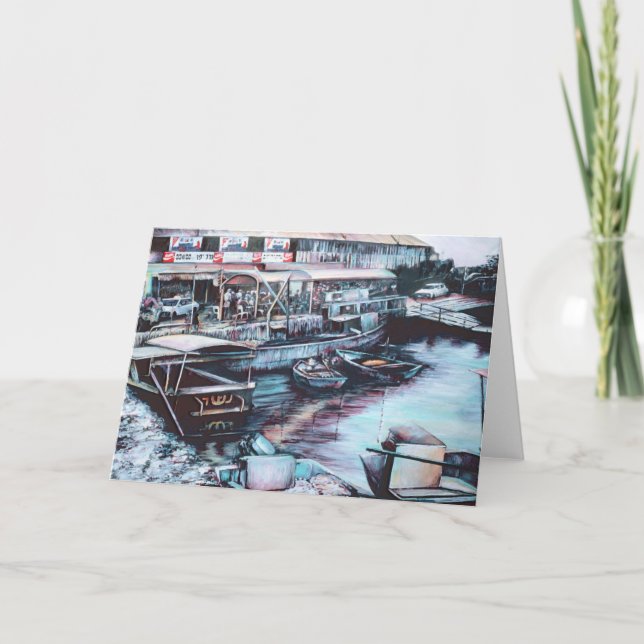 Sultry Prelud to dusk, Jaffe, Israel Hälsning Car Kort (Framsida)