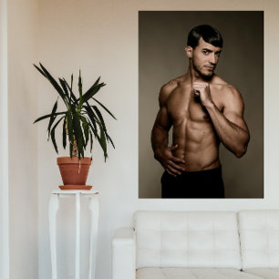 Sultry Stare Hett Guy Poster