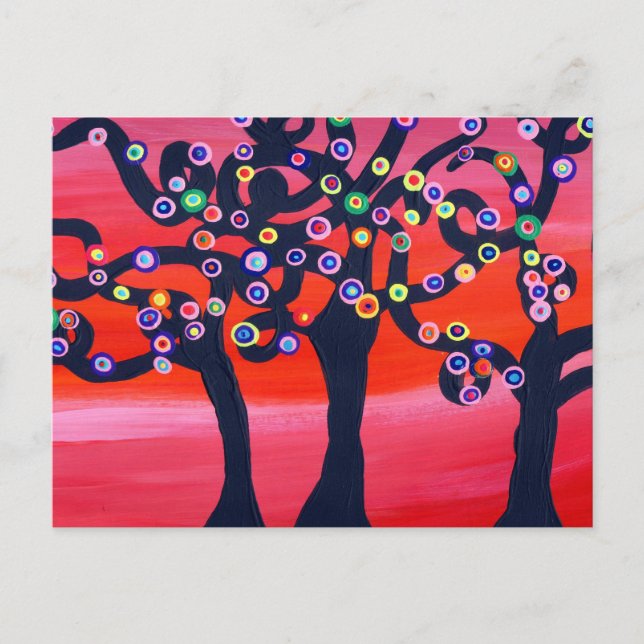 Sultry Sunset Vykort (Framsida)