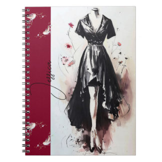 Sultry Victorian Silhouette Art Journal Anteckningsbok