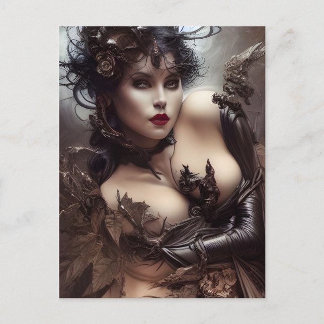 Sultry Woman-vykort Vykort (Framsida)