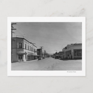 Sumas, WA - View of Downtown Street Photograph Vykort