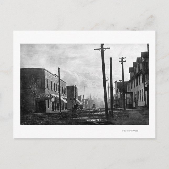 Sumas, WashingtonA Street SceneSumas, WA Vykort (Framsida)