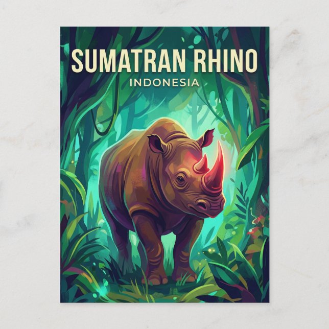 Sumatra Indonesien Vykort (Framsida)