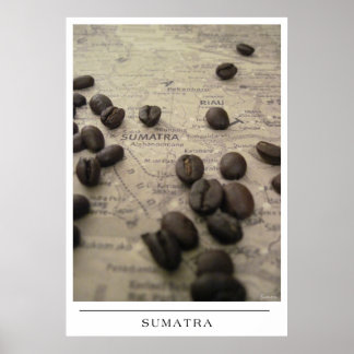 Sumatra - Skicka kaffekonst Poster