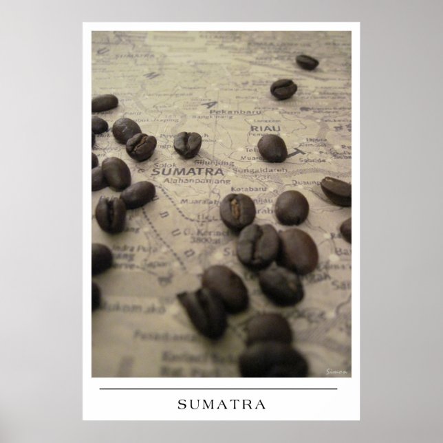 Sumatra - Skicka kaffekonst Poster (Framsidan)
