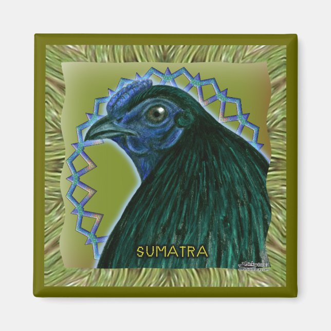 Sumatra Tupp Framställd Magnet (Framsidan)