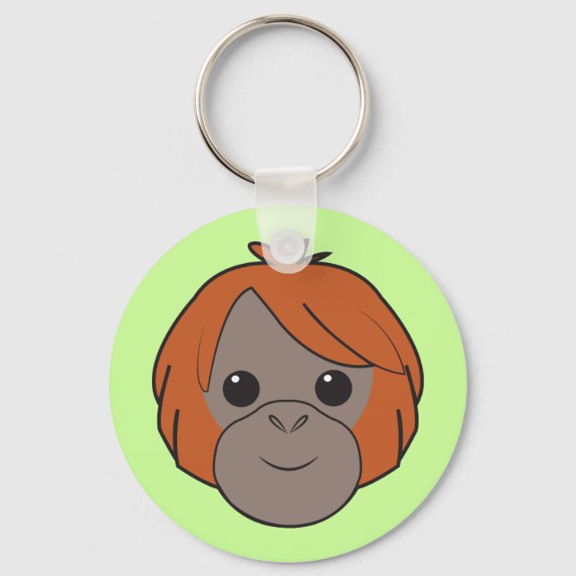 Sumatran Orangutan Keychain Nyckelring (Framsida)