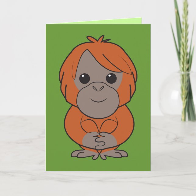 Sumatran Orangutankort Kort (Framsida)