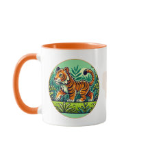 "Sumatran Tiger Mugg - Jungle Design